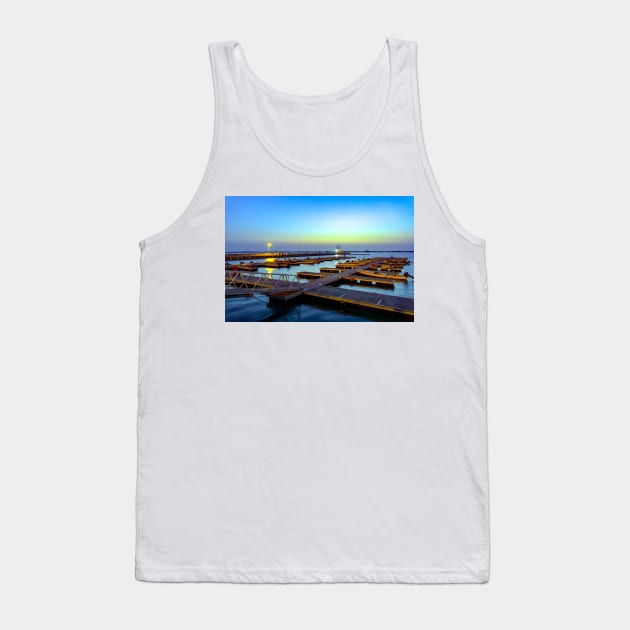 night at the harbor Tank Top by likbatonboot